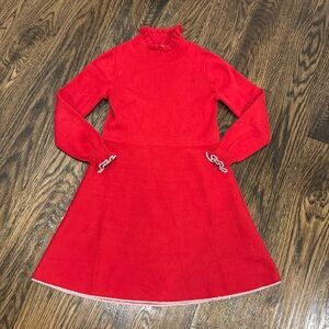 Red knit Crewcuts Holiday dress